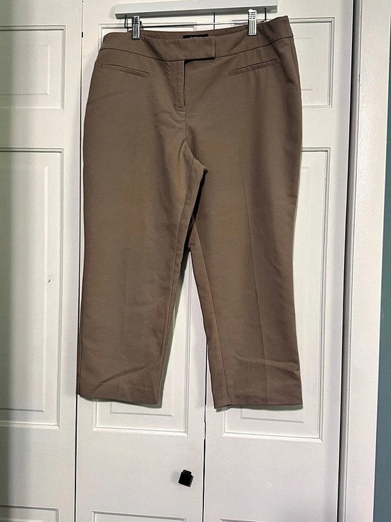 Apt. 9 Pants - APT. 9 Modern Fit Straight crop Leg Pants in Brown Size 12